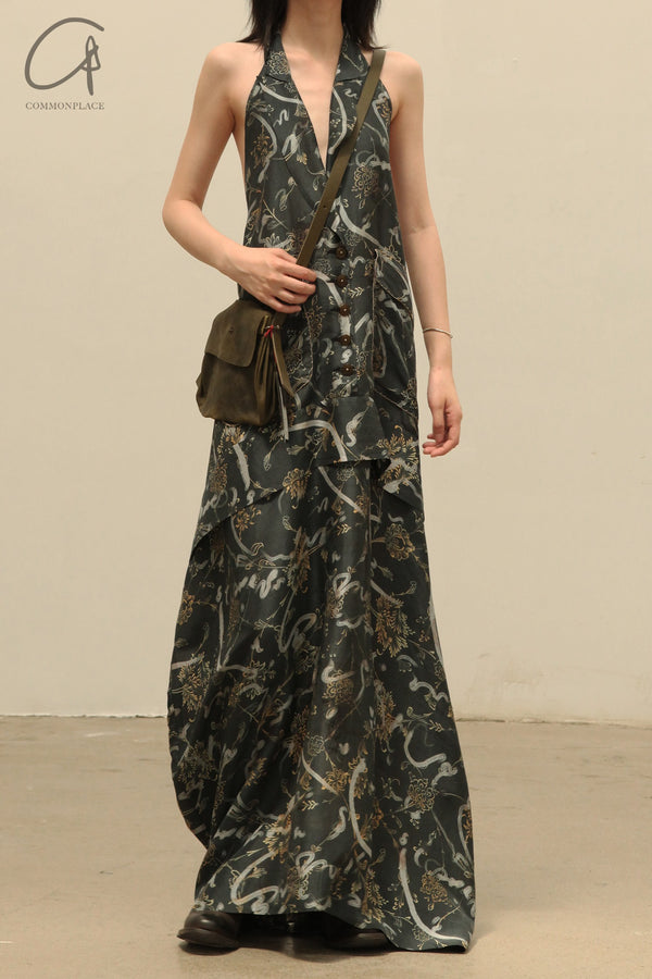 Mutedance 24 Spring/Summer Silk Backless Suspender Dress MD-MD24SS108 PM150
